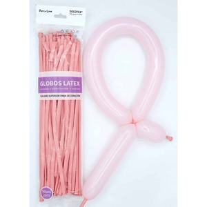 Globos de Látex con Forma de Número para Fiestas de Cumpleaños, Color Rosa Pastel, 260s, 50 Unidades, Duraderos para Decoración - Product Image 1