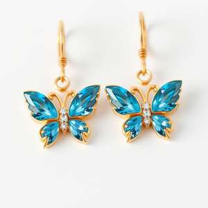 Último pendiente de gota de Plata de Ley 925 Vintage, pendiente de joyería fina de diseñador personalizado para mujer - Product Image 3