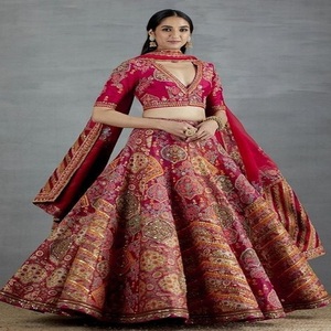 ชุดแต่งงานขนาดบวกเจ้าสาวอินเดีย lehenga รูปภาพหรูหราชุดแต่งงานมุสลิมชุดสําหรับผู้หญิงชุดราตรี - Product Image 2