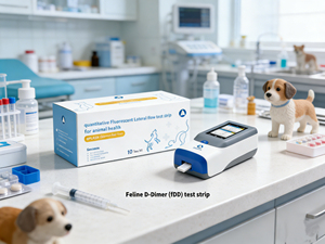 Bandes de diagnostic vétérinaire FIA DawnSail, kit de <span class=keywords><strong>test</strong></span> rapide du d-dimère félin pour les marqueurs cardiaques - Product Image 3