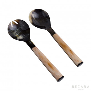Cuchara de cuerno de búfalo/buey ecológica natural hecha a mano, diseño moderno, cubiertos indios, tenedor para cocina, uso de café para obsequios - Product Image 3