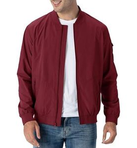 Chaqueta cortavientos de golf para hombre, ligera, de talla grande personalizada, bombardero de lona impermeable informal para hombre - Product Image 1