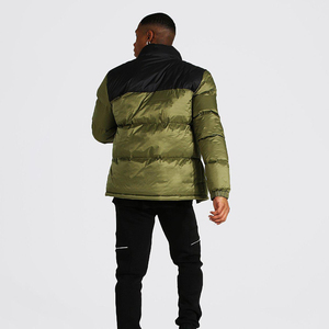 Veste matelassée surdimensionnée bleu brillant de haute qualité pour homme, veste d'hiver personnalisée en duvet à bulles avec logo, 4XL - Veste matelassée longue - Product Image 2