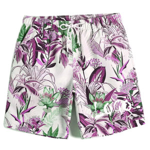 Shorts de plage pour hommes de haute qualité Short de bain à cordon respirant monocouche Prix de gros Technologie de sublimation solide - Product Image 1