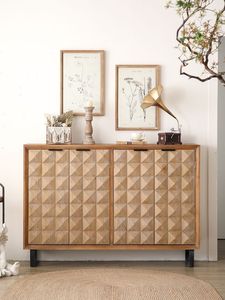 Mobile Rustico Vintage per Soggiorno, Credenza in Legno Antico Cinese per Salotto - Product Image 1