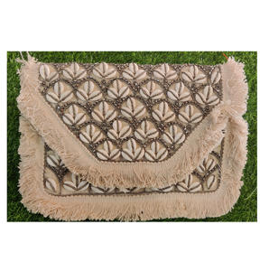 Bolso de mano de yute de alta calidad para mujer, bolso de noche geométrico hecho a mano, recién llegado, monedero de estilo indio para mujer - Product Image 4