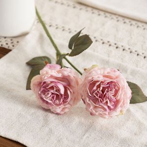 2ヘッドローストエッジオースティンローズシミュレーションフラワーシーンアレンジローズハイエンドセンスフラワーデコレーション飾り - Product Image 6