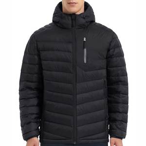 Chaqueta acolchada de invierno personalizable North Face para hombre con capucha abrigo de invierno con diseño de fabricante OEM patrón de letras - Product Image 1