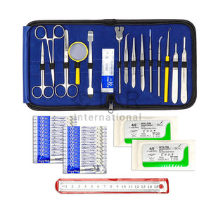 Kit de Práctica de Sutura Quirúrgica Medic Instruments, Juego de Sutura Quirúrgica de Acero, Manual de Sutura para Estudiantes de Medicina, Kit de Entrenamiento Profesional - Product Image 1