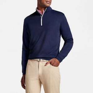 Nouvel Arrivage Matériau Chaud Mode Respirant Demi Fermeture à Glissière Regular Fit Sweatshirts Personnalisés Poids Lourd pour Hommes Entretien OEM - Product Image 1