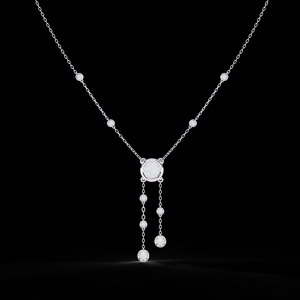 Vente en gros de collier en or 14 ct avec diamants pour femmes Bijoux fins avec coupe ronde Nouvelle collection - Product Image 4
