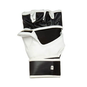 Guantes de Boxeo MMA Hechos a Medida de Alta Calidad, Logotipo Personalizado, Cuero Vacuno Auténtico, Diseño de Medio Dedo, Correa de Muñeca Ajustable con Gancho y Bucle - Product Image 3