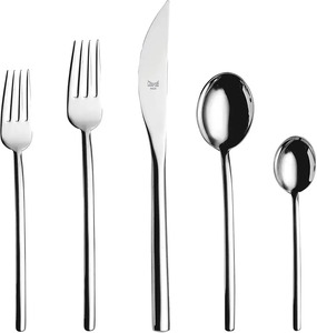 Ustensiles de cuisine en acier inoxydable Ensemble de couverts entièrement en métal Design argent Outils de couverts Finition brillante Design Ensemble de couverts - Product Image 1