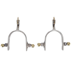 Espuelas de equitación de acero inoxidable de alta calidad personalizadas 2024 OEM con el mejor color para equitación occidental - Product Image 5