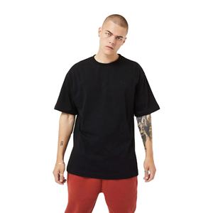 2024 última camiseta de gran tamaño con cuello redondo estilo Hip Hop para hombre 100% algodón Jersey tela manga corta patrón de letras de alta calidad - Product Image 1