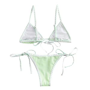 Conjunto de Bikini y nuevo diseño de alta calidad para mujer, conjunto de Bikini Sexy personalizado transpirable de secado rápido favorito para mujer, ropa de baño - Product Image 4