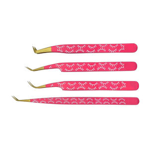 Pinzas de extensión de pestañas personalizadas de acero inoxidable para el cuidado de la belleza OEM/ODM Diseño antideslizante para un uso fácil con puntas de volumen y fibra - Product Image 2