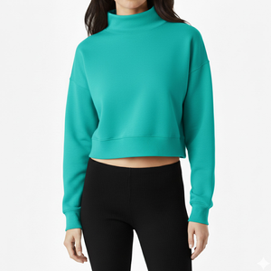 Suéter Personalizado para Mujer, Invierno, Casual, Sin Forro, Tejido Regular, Holgado, Ecológico, Transpirable, Cuello Alto Simulado Delta Sigma Chi, Color Sólido en la Parte Delantera - Product Image 4