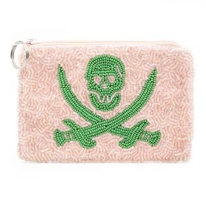High Quality Cowboy Beaded <b>Pouch</b> Multi-Colour Western <b>Mini</b> Coin Purse with Zipper Closure Handcrafted Canvas Fashion Accessory - Product Image 5