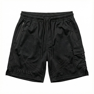 Shorts Bermuda personnalisés pour femmes, broderie, hip-hop, coupe régulière, taille élastique, taille haute, décontracté, streetwear, fabricant en gros - Product Image 2