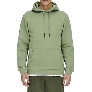 Hip Hop Hombres Sudadera con capucha Sudaderas Color sólido Jersey Peso pesado Sudadera con capucha Básico en blanco Logotipo personalizado Sudaderas con capucha de gran tamaño - Product Image 1