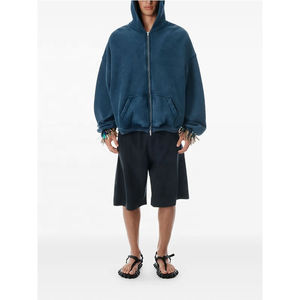 เสื้อฮู้ดทรงหลวมสำหรับผู้ชายทรงหลวมสไตล์ลำลองออกแบบได้ตามต้องการจากโรงงาน - Product Image 5