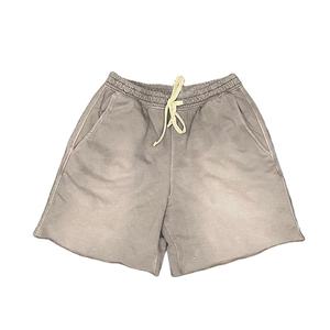 Custom Logo Summer Acid Washed <b>Sweat</b> <b>Shorts</b> for <b>Men</b> 100% Cotton French Terry solid Pattern Drawstring <b>Shorts</b> For <b>Men</b> - Product Image 2