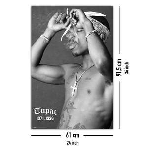 Póster de Tupac Shakur con diseño de humo para decoración de pared - Product Image 4