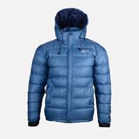 Veste de montagne Navigate Gungla FXDG avec capuche amovible, manches longues, super chaude, garnissage 90% duvet de canard brun, pour conditions météorologiques difficiles