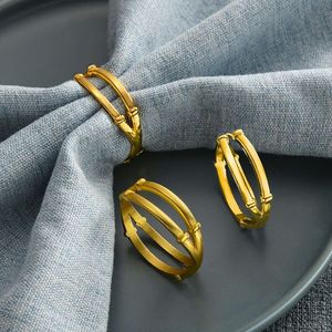 D Shape Metal Napkin Rings Luxury Wedding Christmas Party Table Accessory <b>Kitchen</b> Accessories <b>Paper</b> Napkin Ring - Product Image 6