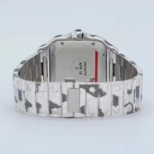 Montre personnalisée Moissanite Montre fabriquée en diamant Montre en diamant de style Hip Hop pour hommes Carrée - Product Image 5