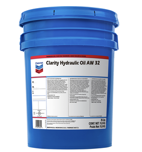 Huile hydraulique Chevron Clarity AW 32, seau de 5 gallons - Product Image 1