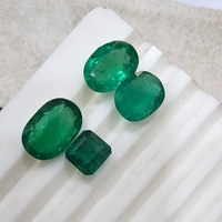 Esmeralda Natural de Zambia, Corte Ovalado, Calidad AAA, Color Verde Excelente, Piedra de Esmeralda Perfecta, 20% de Descuento, Regalo de Año Nuevo
