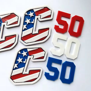 Champ King Pare-chocs personnalisés pour casque de baseball avec résine PVC, adhésif 3M, ruban adhésif double face 2D 3D pour logos d'équipe - Product Image 1