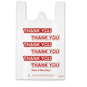 ถุงพลาสติกใสแบบรีไซเคิลได้พิมพ์โลโก้ 'ขอบคุณ' สำหรับผักบรรจุภัณฑ์อาหารในซูเปอร์มาร์เก็ต - Product Image 2