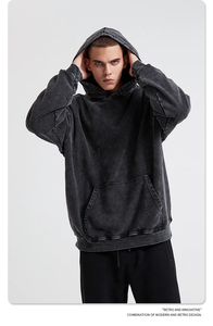 Sudaderas Vintage Lavadas para Hombre y Mujer, de Algodón, Retro, Manga Larga, Estilo Harajuku, Hip Hop, Holgadas, Estilo Y2k, Ropa Urbana - Product Image 4