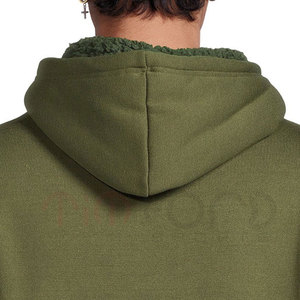 Ropa de calle Color sólido Hombres Sudaderas con capucha de lana Cantidad a granel Ropa de invierno Jersey Sudaderas con capucha de lana - Product Image 6