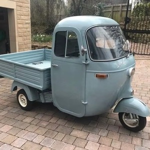 Triciclos Piaggio Ape, Triciclo de 3 Ruedas, Carro de Carga Eléctrico Móvil, Carro de Café y Perritos Calientes, Carro de Helados con Carrocería Cerrada - Product Image 4