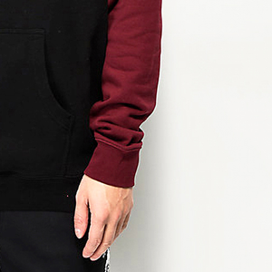 Sudadera con capucha negra para hombre con colores personalizados, sudaderas con capucha bordadas con serigrafía a granel para invierno - Product Image 6