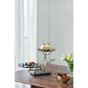 Support à gâteau en métal élégant fait à la main avec finition dorée pour réception de mariage, support à gâteau de mariage, grand grossiste - Product Image 4