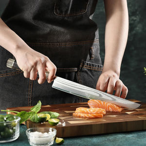 Cuchillo Sakimaru de Lujo de 10 Pulgadas - Cuchillo para Sushi de Acero Damasco de 67 Capas con Mango de Ébano - Product Image 2