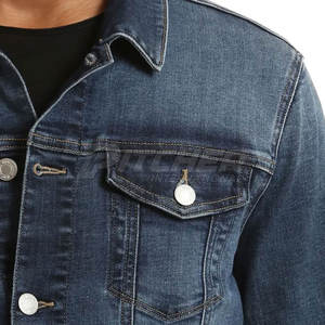 Chaqueta vaquera de invierno de algodón para hombre con logotipo personalizado, transpirable, reversible, respetuosa con el medio ambiente, para uso en exteriores, venta al por mayor - Product Image 4