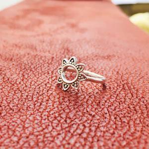 แหวนบัว925และบัวแบบเรียบง่ายน่ารักสำหรับงานแต่งงานประดับด้วยเงินสเตอร์ลิงสำหรับเด็กผู้หญิง - Product Image 6