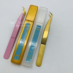 Pince à épiler en acier inoxydable or et rose bébé de haute qualité pince à épiler Plasma durable en gros - Product Image 3