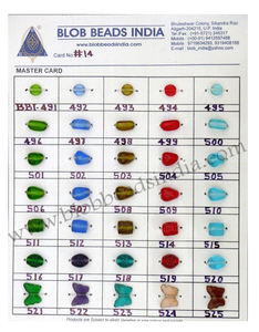 Perles de verre unies artisanales multicolores perles simples en vrac pour Bracelet collier conceptions lampe travail perles de verre unies d'Inde - Product Image 1