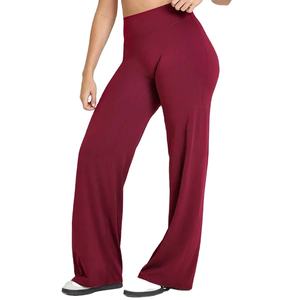 Ultra Soft Butter Fabric Women's Mid-Waist <b>Yoga</b> <b>Pants</b> <b>Straight</b> <b>Leg</b> Sports Leggings for Pilates & Running Naked Feel-Plus Size - Product Image 1