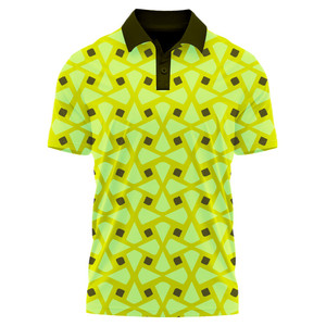 Camisa de Golf de Alta Gama para Hombre, Manga Corta, Bordado 3D, Logotipo Personalizado, Diseño Sólido, Antiarrugas, Spandex/Poliéster, Corte Regular - Product Image 4