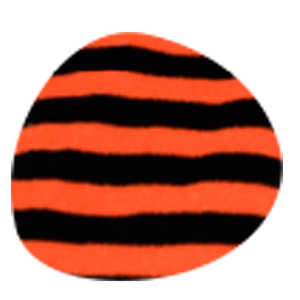 Medieta Acrylan Prodotto per Uso Quotidiano Arancione a Righe per Halloween - Product Image 2