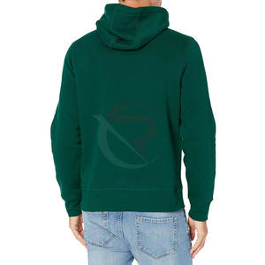Sweat à capuche surdimensionné pour hommes en mélange de polyester/coton léger de haute qualité coupe régulière épais hiver Style décontracté solide teint uni - Product Image 3