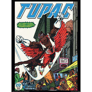 Impresión Artística Moderna de Tupac, Estilo Peligroso, por David Redon, Material de Papel - Product Image 1